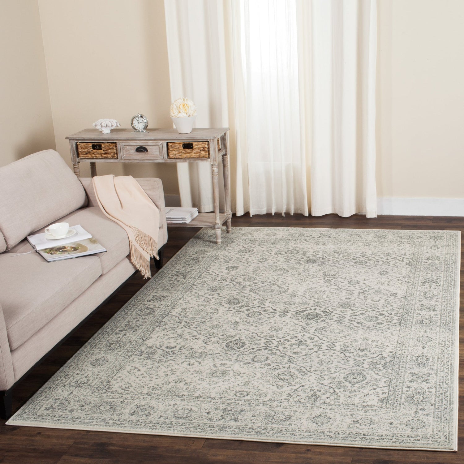 Safavieh Carnegie Cngl691K Cream/Dark Grey Rug - Safavieh - cngl691k - 5