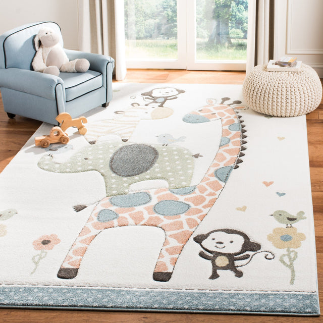 Safavieh Carousel Kids Crk120A Ivory Rug - Safavieh - crk120a - 3sq