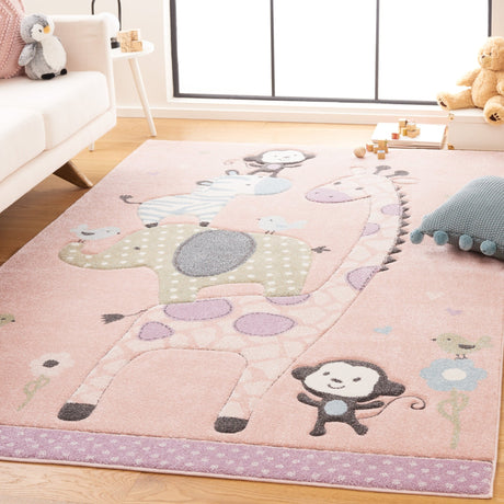 Safavieh Carousel Kids Crk120U Blush Pink Rug - Safavieh - crk120u - 2