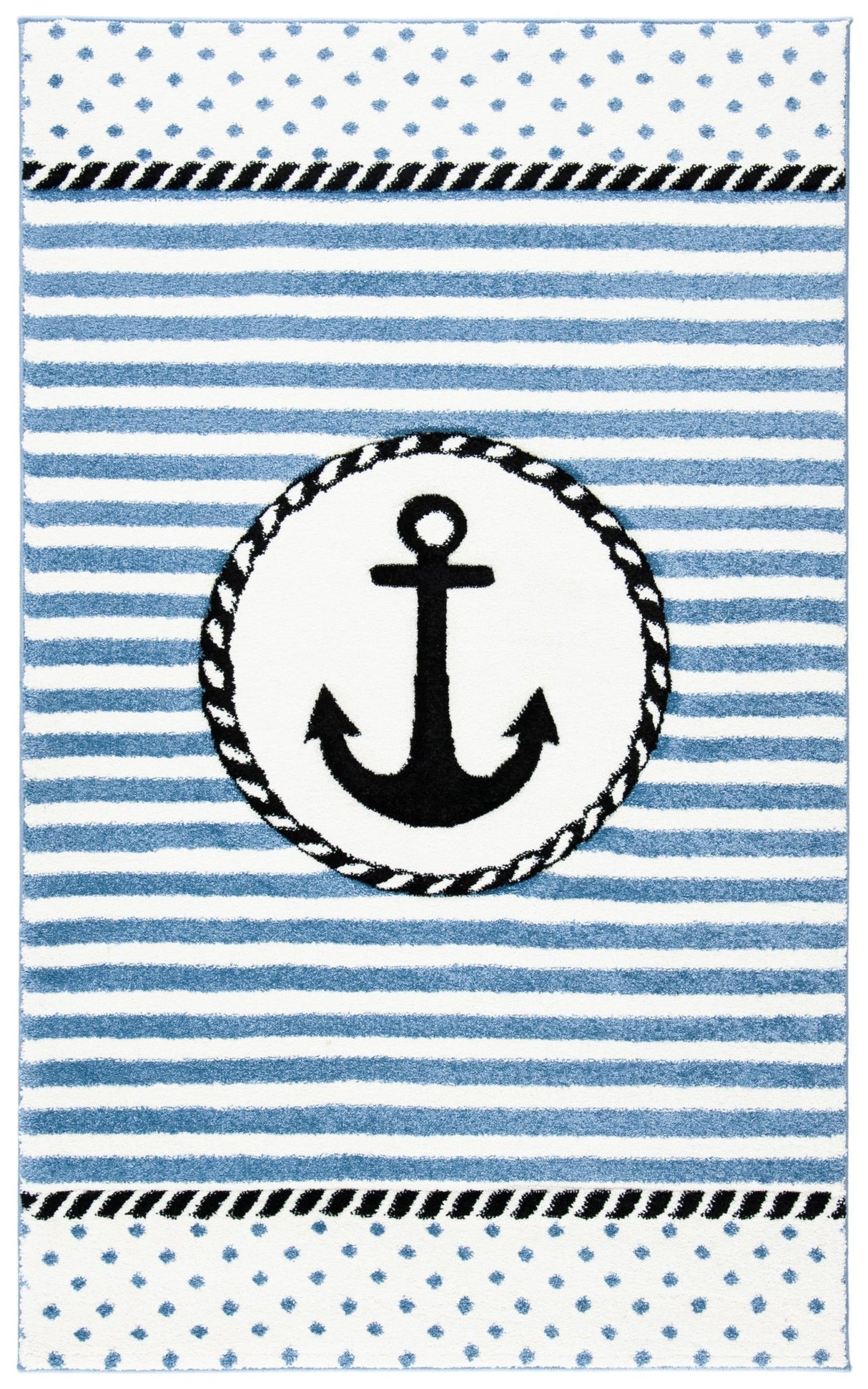 Safavieh Carousel Kids Crk124A Ivory/Navy Rug - Safavieh - crk124a - 3r