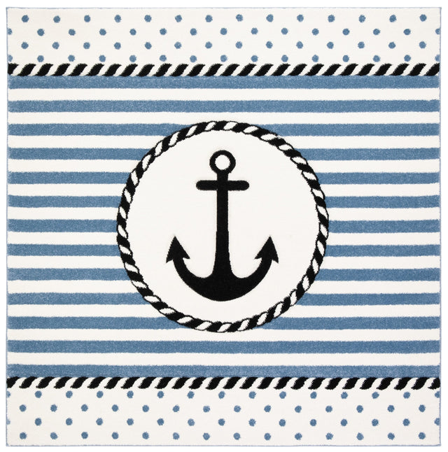 Safavieh Carousel Kids Crk124A Ivory/Navy Rug - Safavieh - crk124a - 3sq