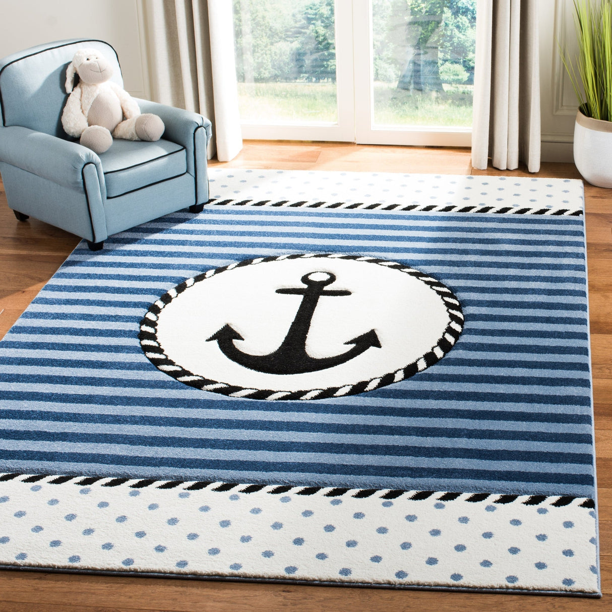Safavieh Carousel Kids Crk124N Navy/Ivory Rugs - Safavieh - crk124n - 2