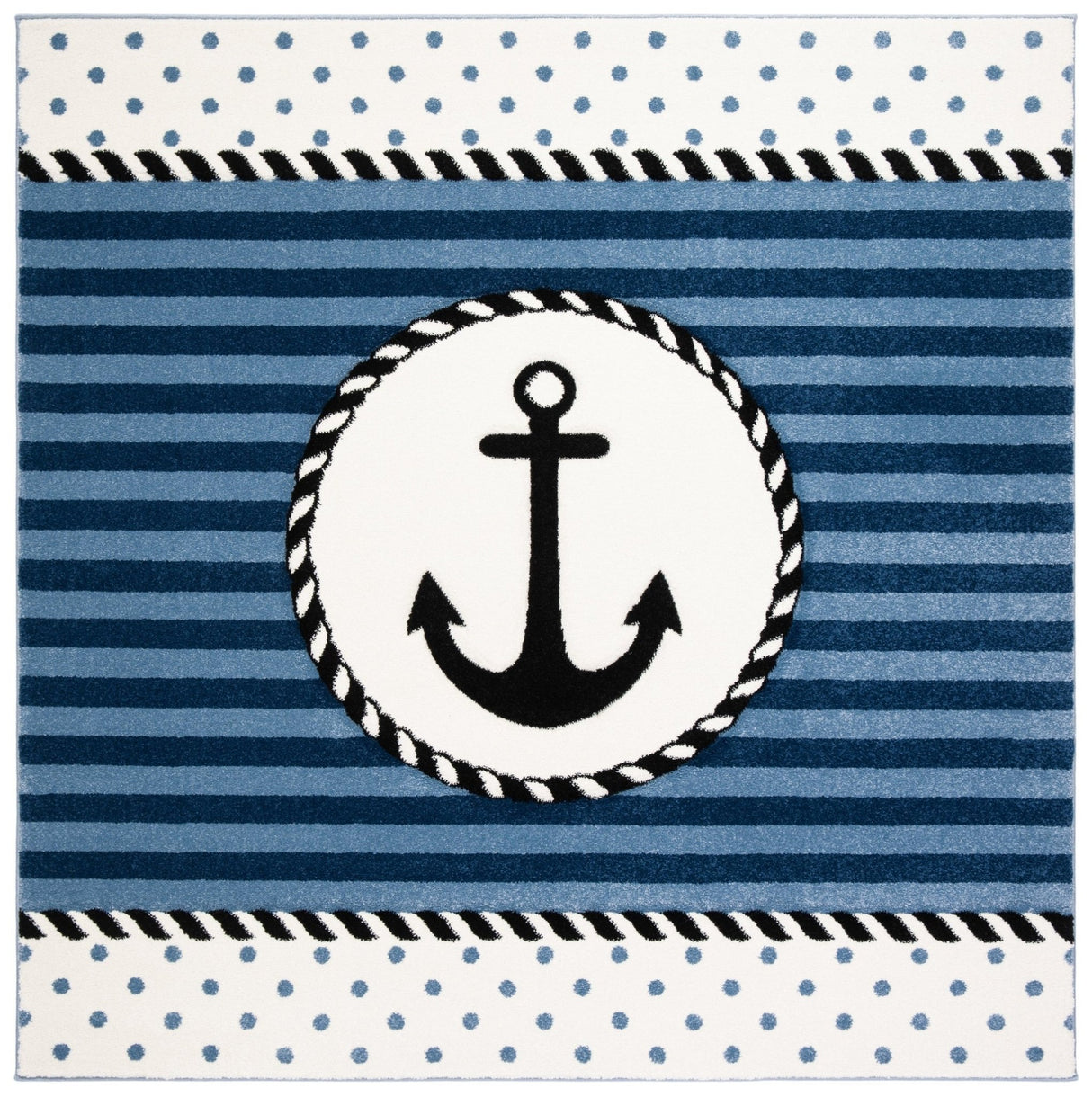 Safavieh Carousel Kids Crk124N Navy/Ivory Rugs - Safavieh - crk124n - 3sq
