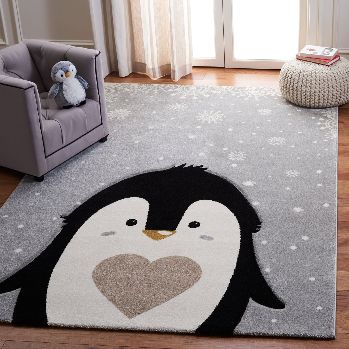 Safavieh Carousel Kids Crk132F Light Grey/Black Rugs - Safavieh - crk132f - 2
