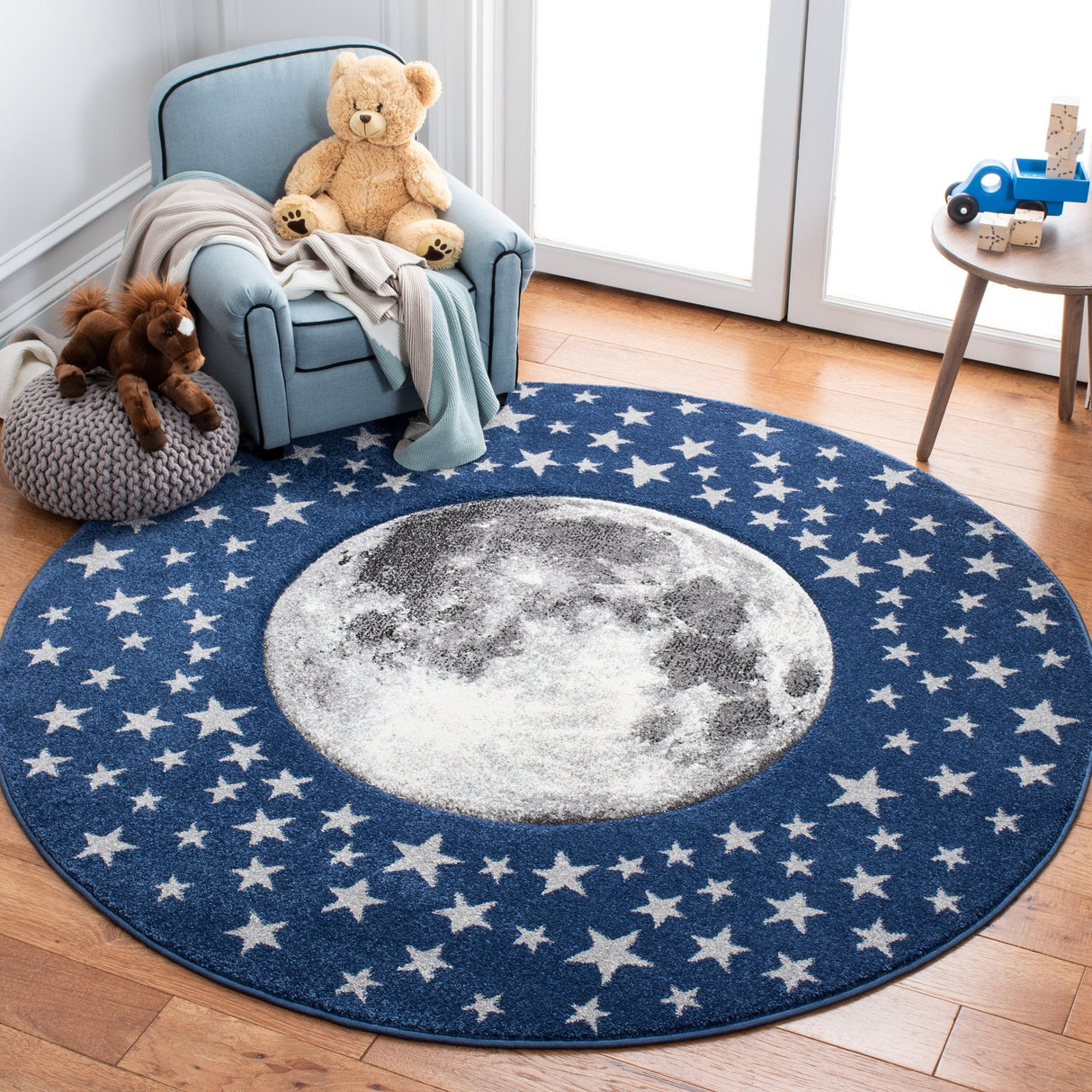 Safavieh Carousel Kids Crk135N Navy/Grey Rug - Safavieh - crk135n - 3r