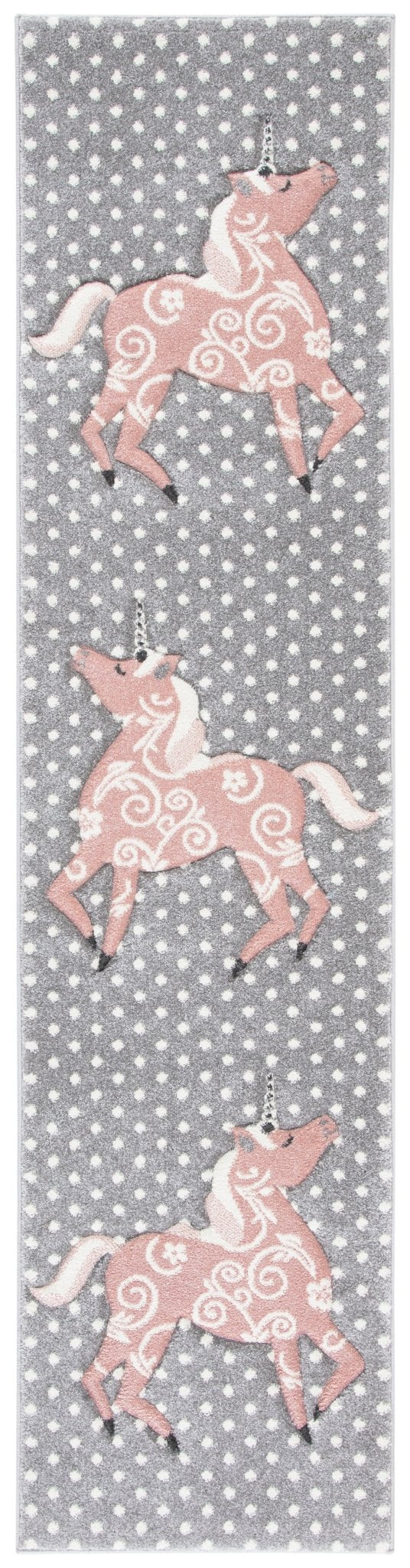 Safavieh Carousel Kids Crk163G Grey/Ivory/Pink Rugs - Safavieh - crk163g - 28