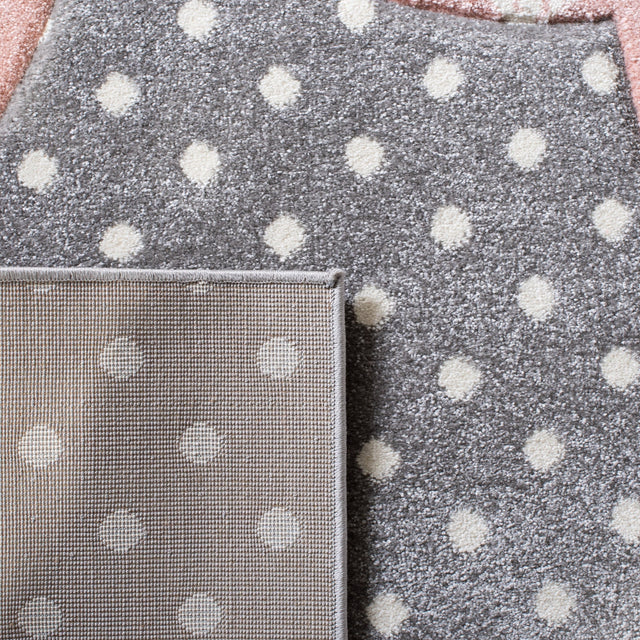 Safavieh Carousel Kids Crk163G Grey/Ivory/Pink Rugs - Safavieh - crk163g - 3r