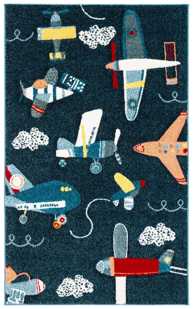 Safavieh Carousel Kids Crk167N Navy/Ivory Rug - Safavieh - crk167n - 2