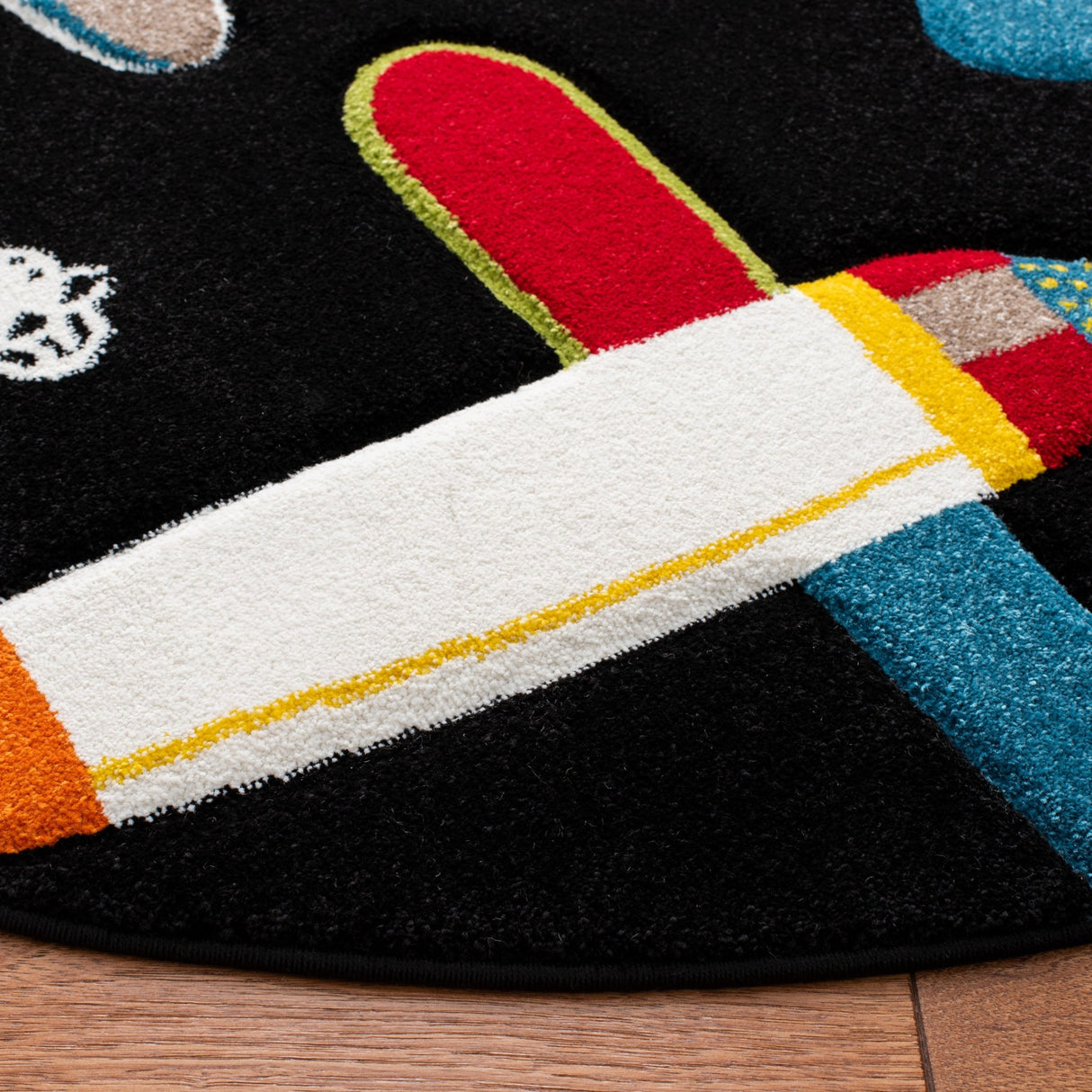 Safavieh Carousel Kids Crk167Z Black/Ivory Rugs - Safavieh - crk167z - 5r