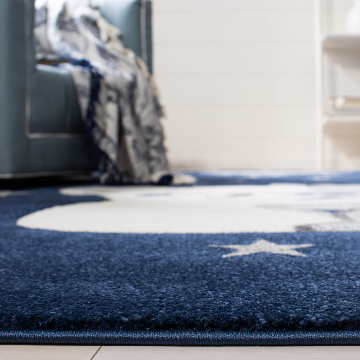 Safavieh Carousel Kids Crk195N Navy/Grey Rugs - Safavieh - crk195n - 5r