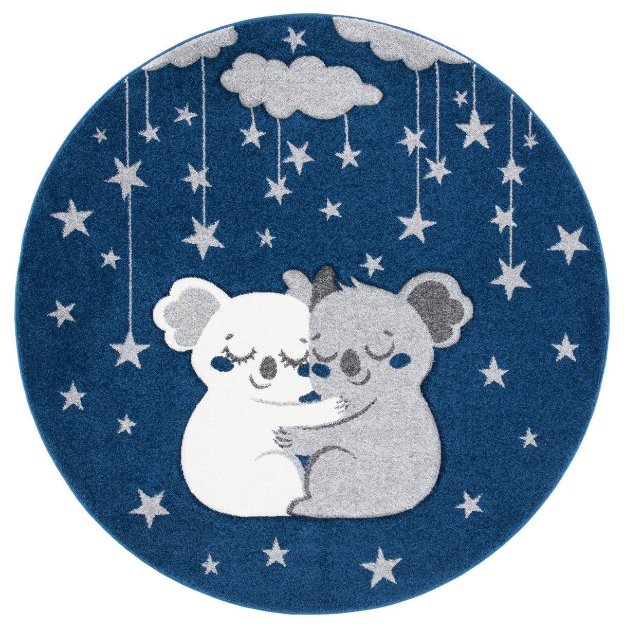 Safavieh Carousel Kids Crk195N Navy/Grey Rugs - Safavieh - crk195n - 5r