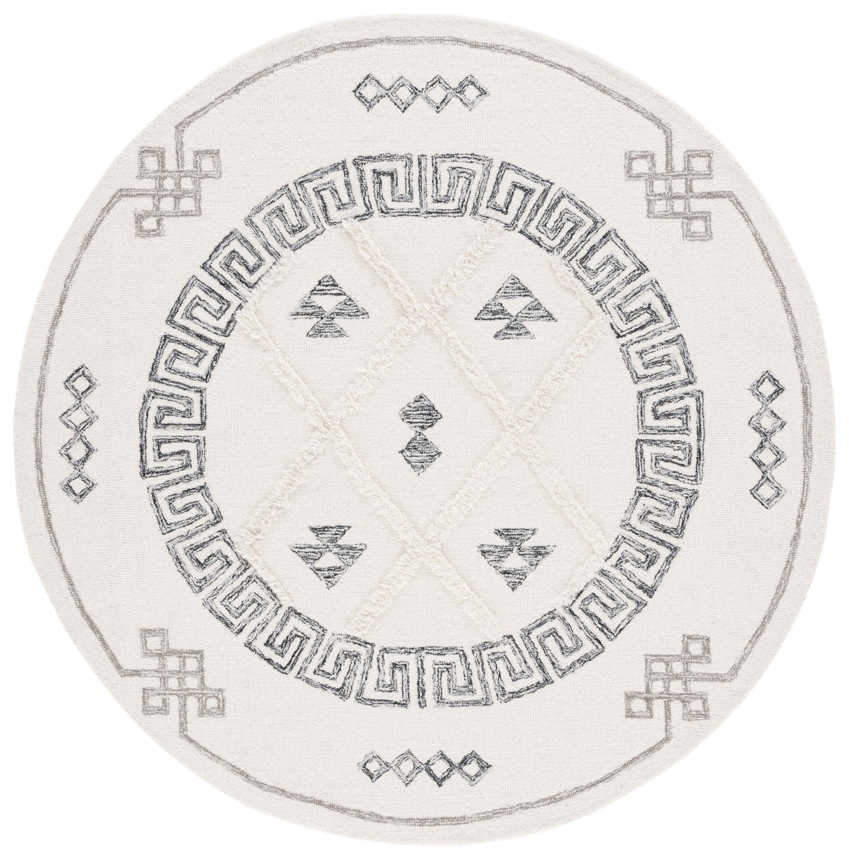 Safavieh Casablanca Csb988A Ivory/Black Rug - Safavieh - csb988a - 6r