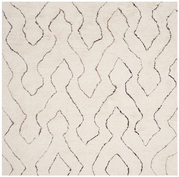 Safavieh Casablanca Shag Csb211A Ivory / Multi Rugs - Safavieh - csb211a - 6sq