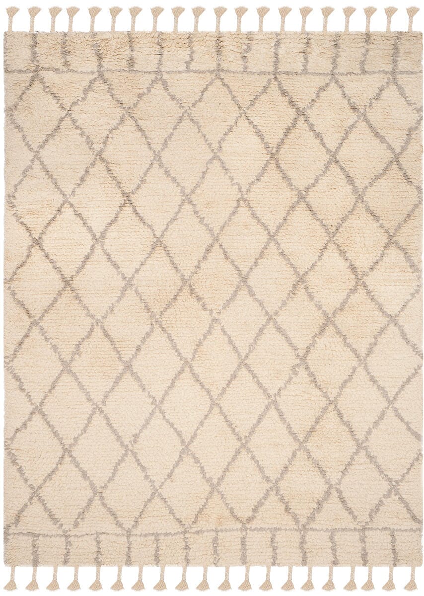 Safavieh Casablanca Shag Csb725B Ivory / Light Grey Rugs - Safavieh - csb725b - 4