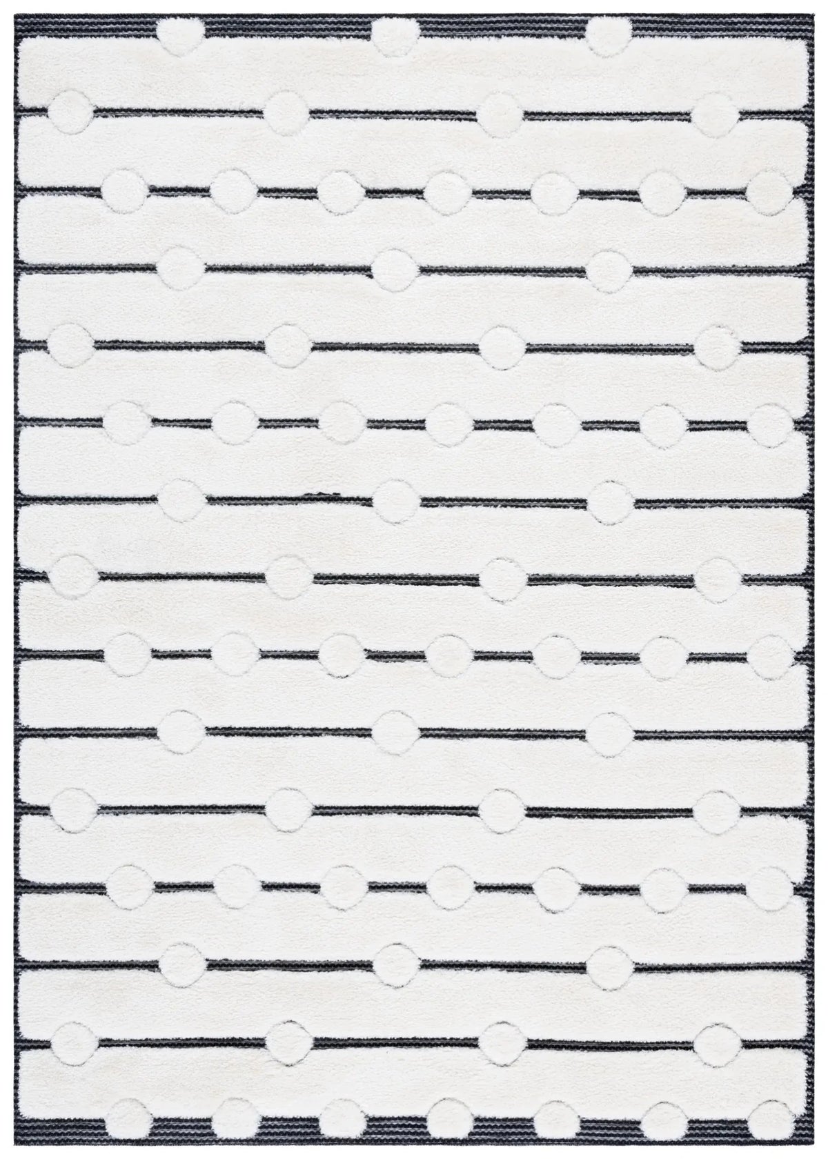 Safavieh Celebrity 800 4'-0" x 6'-0" Rug in Ivory / Black