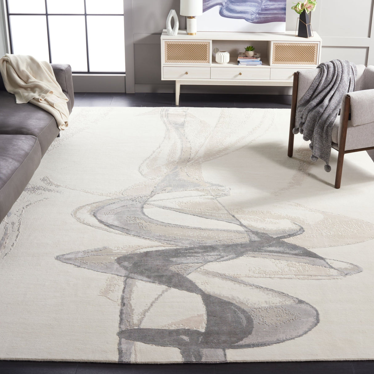Safavieh Centennial Cen401F Grey/Ivory Rug - Safavieh - cen401f - 6