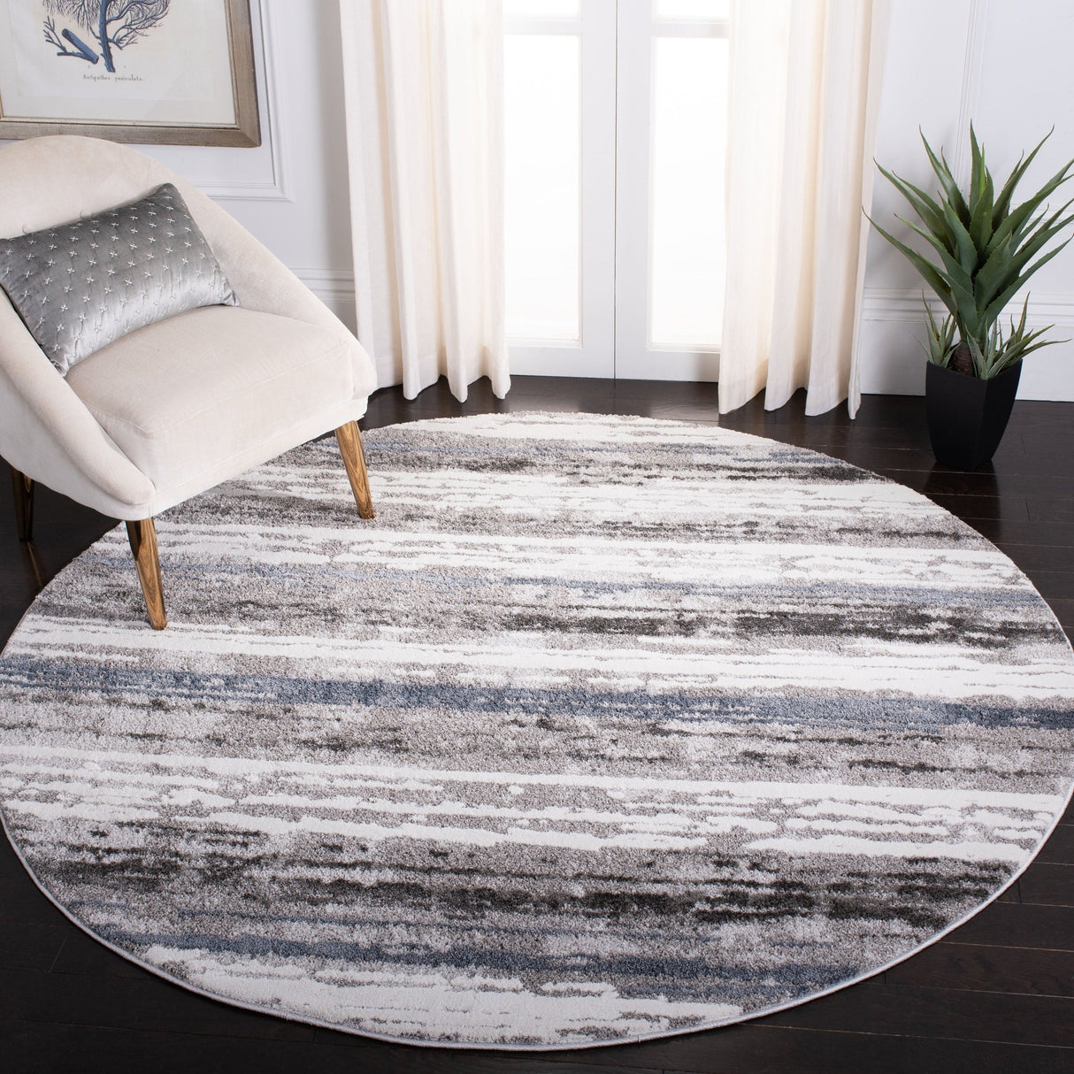 Safavieh Century Cty322G Grey/Blue Rug - Safavieh - cty322g - 7r