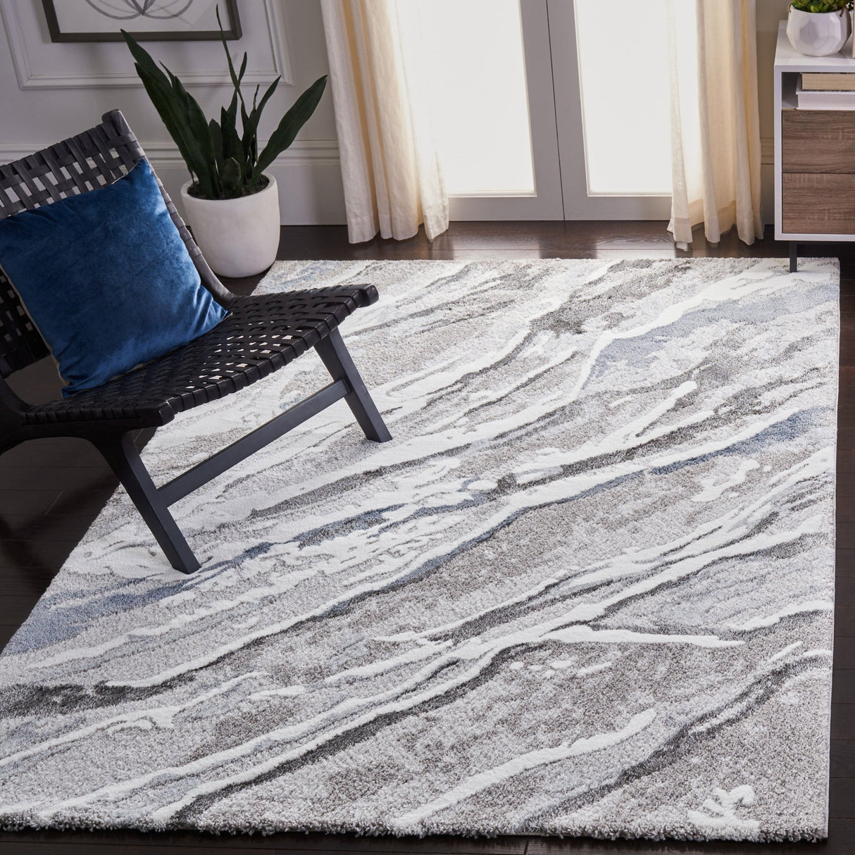 Safavieh Century Cty382F Grey/Blue Rug - Safavieh - cty382f - 4