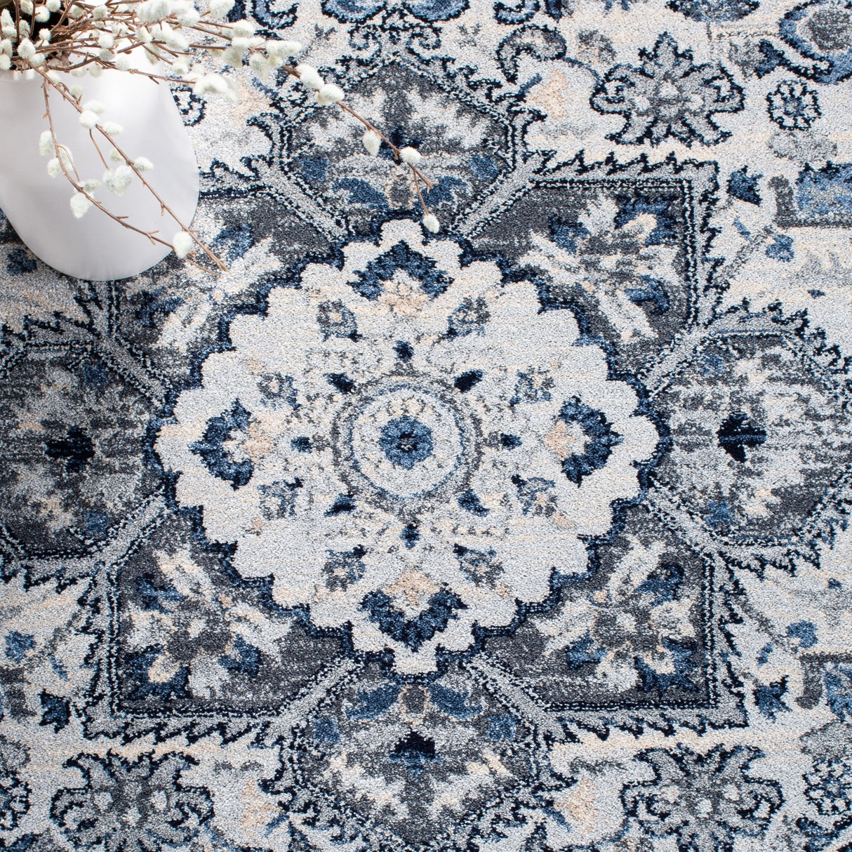 Safavieh Charleston Chl431M Blue/Grey Rug - Safavieh - chl431m - 7r