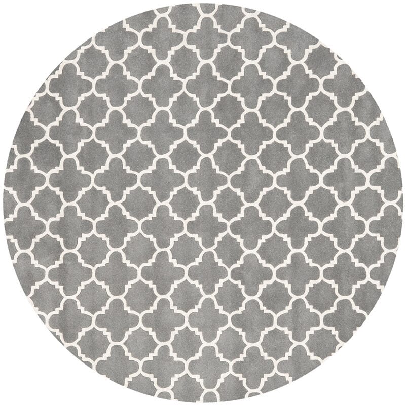 Safavieh Chatham Cht717D Dark Grey / Ivory Rugs - Safavieh - cht717d - 7r