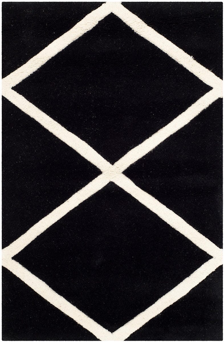 Safavieh Chatham Cht720K Black / Ivory Rugs - Safavieh - cht720k - 7r