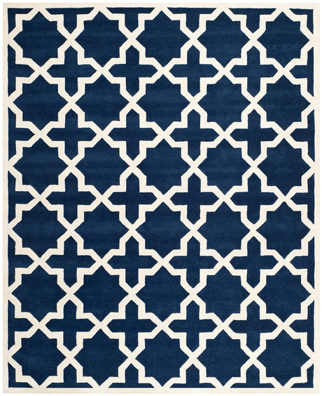 Safavieh Chatham Cht732C Dark Blue / Ivory Rugs - Safavieh - cht732c - 4r