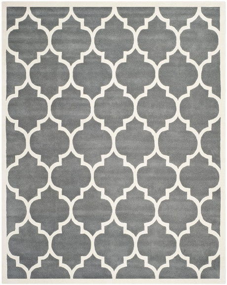 Safavieh Chatham Cht733D Dark Grey / Ivory Rugs - Safavieh - cht733d - 4r