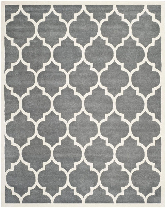 Safavieh Chatham Cht733D Dark Grey / Ivory Rugs - Safavieh - cht733d - 4r