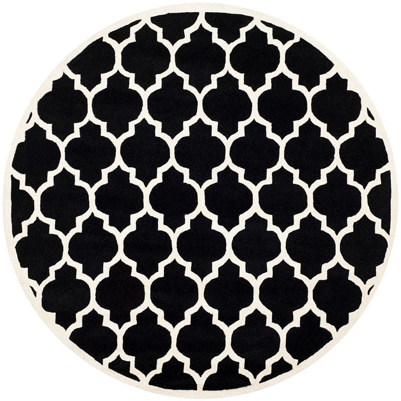 Safavieh Chatham Cht734K Black / Ivory Rugs - Safavieh - cht734k - 7r