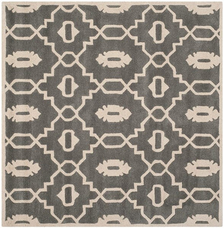 Safavieh Chatham Cht745D Dark Grey / Ivory Rugs - Safavieh - cht745d - 3sq