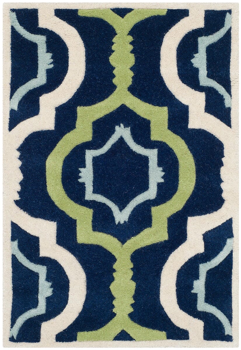 Safavieh Chatham Cht747C Dark Blue / Multi Rugs - Safavieh - cht747c - 3r