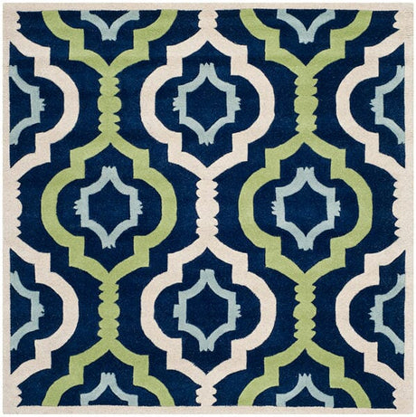 Safavieh Chatham Cht747C Dark Blue / Multi Rugs - Safavieh - cht747c - 3sq