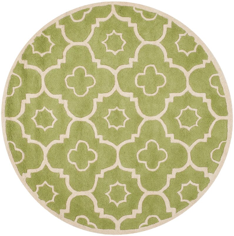Safavieh Chatham Cht750N Green / Ivory Rugs - Safavieh - cht750n - 5r