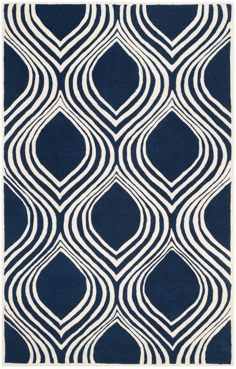 Safavieh Chatham Cht758C Dark Blue / Ivory Rugs - Safavieh - cht758c - 2
