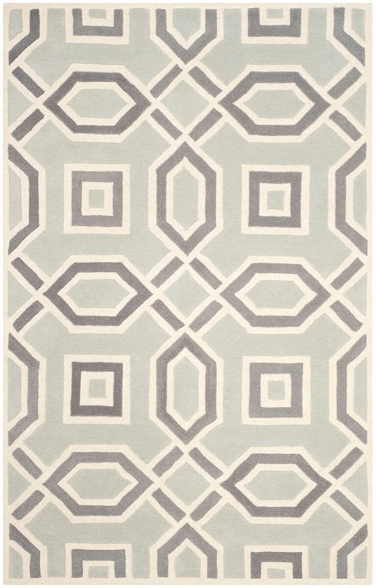 Safavieh Chatham Cht765E Light Grey / Ivory Rugs - Safavieh - cht765e - 5sq
