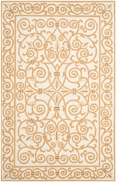 Safavieh Chelsea Hk11P Ivory / Gold Rugs - Safavieh - hk11p - 2