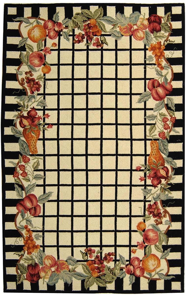 Safavieh Chelsea hk125a Ivory / Black Rugs - Safavieh - hk125a - 2
