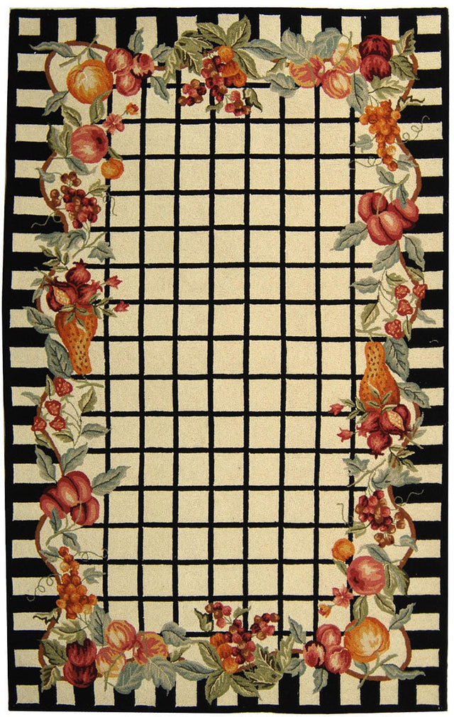 Safavieh Chelsea hk125a Ivory / Black Rugs - Safavieh - hk125a - 2