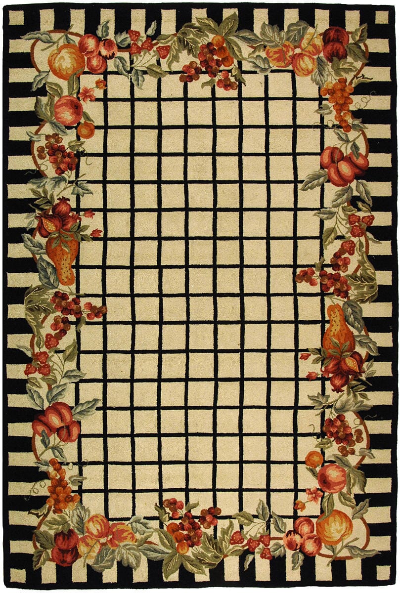 Safavieh Chelsea hk125a Ivory / Black Rugs - Safavieh - hk125a - 3r