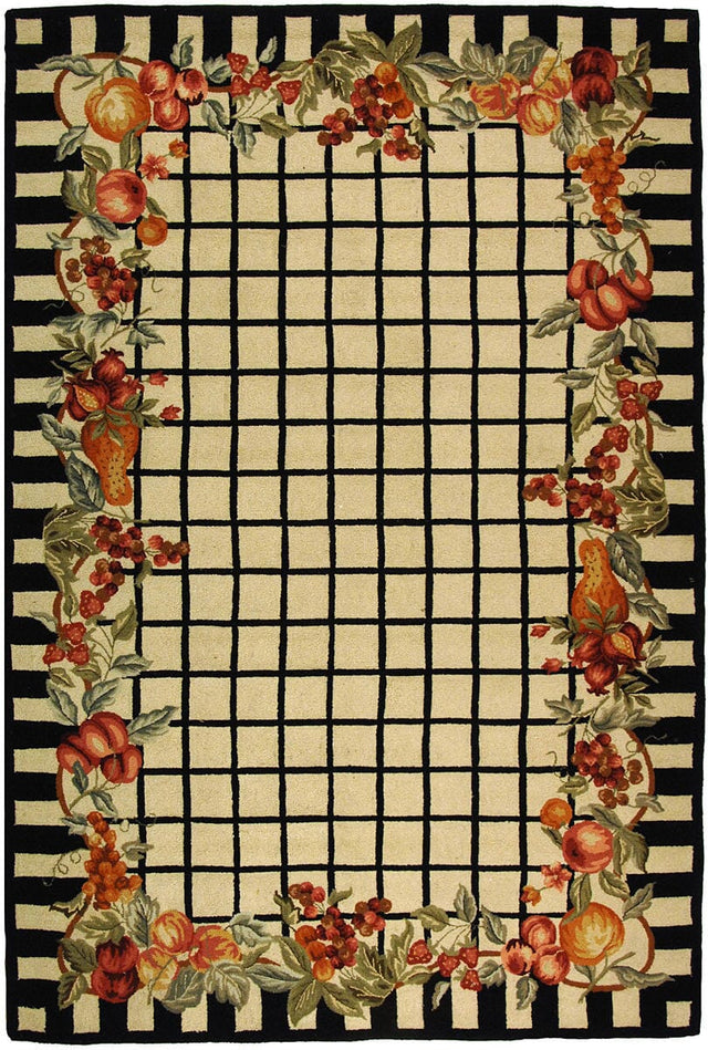 Safavieh Chelsea hk125a Ivory / Black Rugs - Safavieh - hk125a - 3r