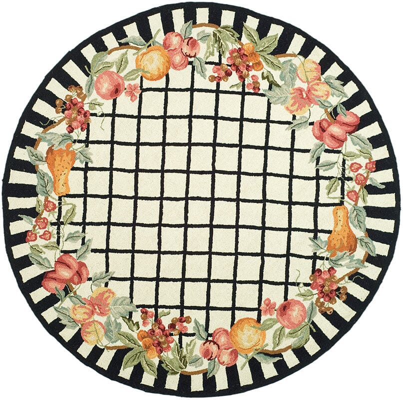 Safavieh Chelsea hk125a Ivory / Black Rugs - Safavieh - hk125a - 3r