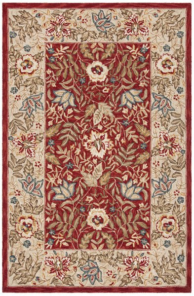 Safavieh Chelsea hk140c Red / Ivory Rugs - Safavieh - hk140c - 5