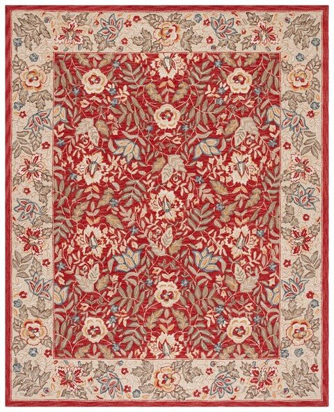 Safavieh Chelsea hk140c Red / Ivory Rugs - Safavieh - hk140c - 9