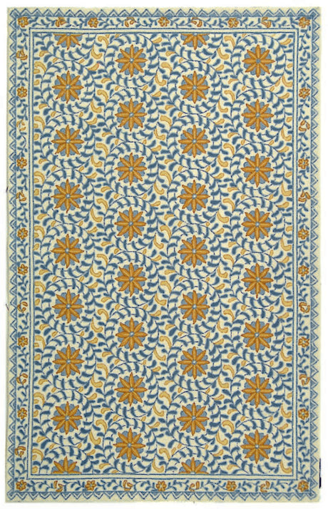 Safavieh Chelsea hk150a Ivory / Blue Rugs - Safavieh - hk150a - 0