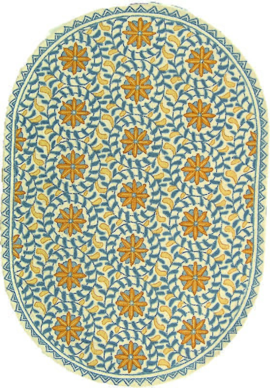 Safavieh Chelsea hk150a Ivory / Blue Rugs - Safavieh - hk150a - 16