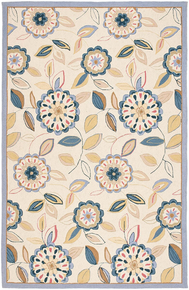 Safavieh Chelsea Hk179A Ivory / Blue Rugs - Safavieh - hk179a - 24