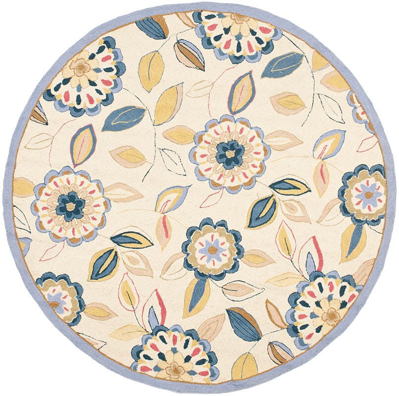 Safavieh Chelsea Hk179A Ivory / Blue Rugs - Safavieh - hk179a - 4r