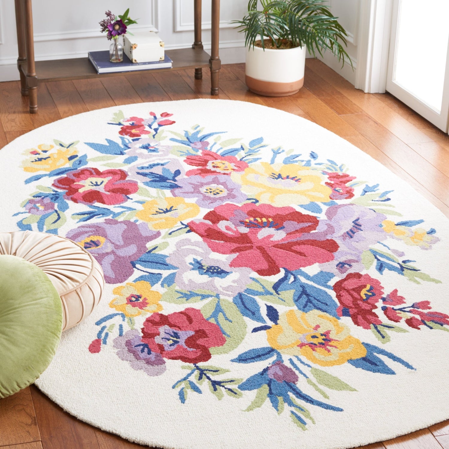 Safavieh Chelsea Hk219A Ivory/Rose Rug - Safavieh - hk219a - 3