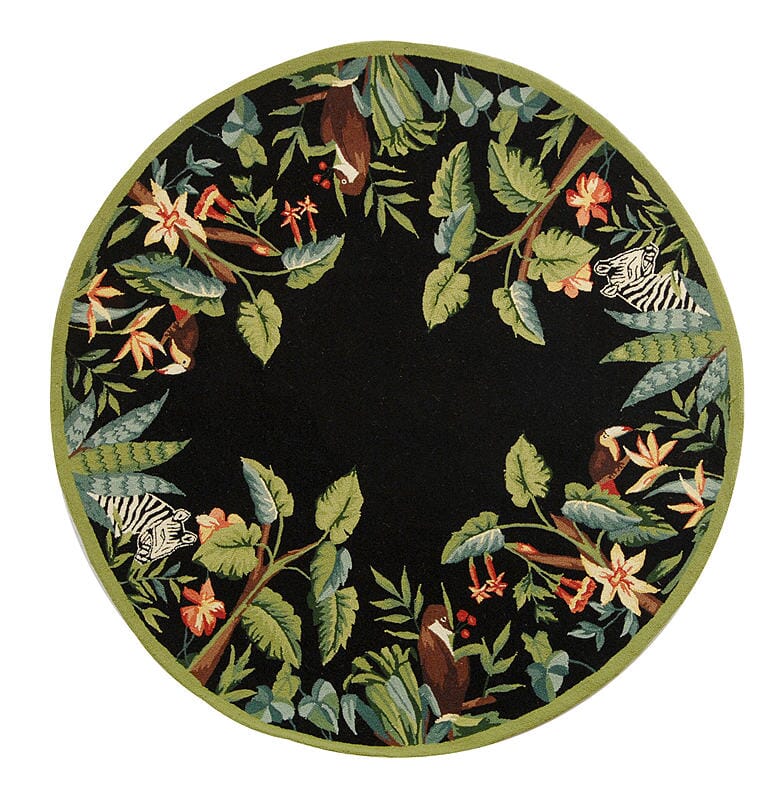 Safavieh Chelsea Hk295B Black / Green Rugs - Safavieh - hk295b - 3r