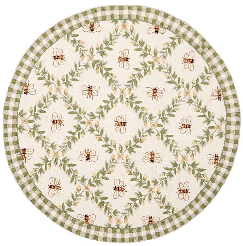 Safavieh Chelsea Hk55A Ivory / Green Rugs - Safavieh - hk55a - 3r